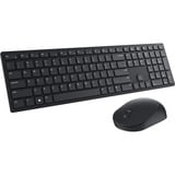 Dell KM5221W draadloze desktopset Zwart, BE lay-out (AZERTY), Plunger, 100%, 1000 - 4000 dpi