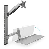 Digitus Flexibele Wall mount voor werkplekken DA-90354 wandmontage  Zilver