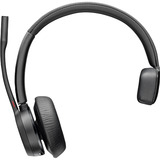 HP Poly Voyager 4310 on-ear headset Zwart, Incl. BT700 USB-C-adapter + oplaadstandaard