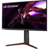 LG UltraGear 27GP850P-B 27" Gaming Monitor Zwart/rood, 2x HDMI, 1x DisplayPort, 2x USB-A 3.2 (5 Gbit/s), 1x USB-B 3.2 (5 Gbit/s), 165 Hz