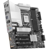 MSI PRO B860M-A WIFI socket 1851 moederbord zilver, RAID, 5Gb-LAN, Wi-Fi 7, BT, Sound, µATX