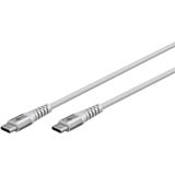 goobay Supersoft USB-C kabel Wit, 3 meter