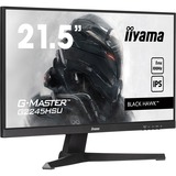 iiyama G-Master Black Hawk G2245HSU-B2 22" gaming monitor Zwart, 100 Hz, HDMI, DisplayPort, USB, Audio, Adaptive Sync