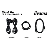 iiyama G-Master Black Hawk G2245HSU-B2 22" gaming monitor Zwart, 100 Hz, HDMI, DisplayPort, USB, Audio, Adaptive Sync