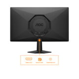 AOC 24G50F 23.8" gaming monitor Zwart, 1x DisplayPort, 1x HDMI, 180 Hz