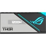 ASUS ROG THOR 1200P2 GAMING, 1200 Watt voeding  Zwart, 8x PCIe, Kabelmanagement