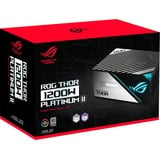 ASUS ROG THOR 1200P2 GAMING, 1200 Watt voeding  Zwart, 8x PCIe, Kabelmanagement