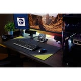 Corsair SKIFF 100 RGB gaming toetsenbord Zwart, US lay-out (QWERTY), Membraan, 100%, RGB-leds