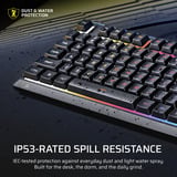 Corsair SKIFF 100 RGB gaming toetsenbord Zwart, US lay-out (QWERTY), Membraan, 100%, RGB-leds