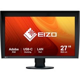 EIZO CG2700S ColorEdge 27" monitor Zwart, HDMI, DisplayPort, 2x USB-A, 2x USB-A 3.2 (5 Gbit/s), USB-C, RJ-45