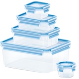 Emsa Clip & Close Vershoudbakjes 0,15/0,25/0,55 L doos Transparant/blauw