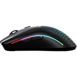 Glorious Model O 2 Wireless gaming muis Zwart (mat), 26.000 dpi, 2.4 GHz, Bluetooth, RGB leds