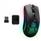 Glorious Model O 2 Wireless gaming muis Zwart (mat), 26.000 dpi, 2.4 GHz, Bluetooth, RGB leds