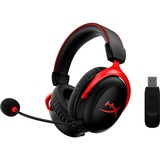 HyperX Cloud II Wireless gaming headset Zwart/rood, Pc, PlayStation 4, Nintendo Switch
