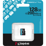 Kingston Canvas Go! Plus microSDXC 128 GB geheugenkaart Zwart, Class 10, UHS-I U3, V30, A2