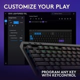 Logitech G515 LIGHTSPEED TKL RGB mechanisch gaming toetsenbord Zwart, US-International lay-out (QWERTY), GL Tactile, 80% (TKL)	, Double-shot PBT, Bluetooth, 2.4GHz, USB