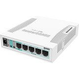 MikroTik RB260GS Smart Switch (CSS106-5G-1S) Wit, PoE, SFP