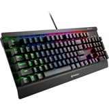 Sharkoon Skiller Mech SGK3 RGB mechanisch gaming toetsenbord Zwart, US lay-out (QWERTY), Kailh Red, 100%, RGB leds