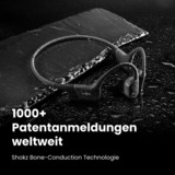 Shokz OpenRun Mini beengeleiding technologie hoofdtelefoon Zwart