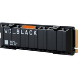 WD Black SN850X NVMe 2 TB SSD Zwart, PCIe 4.0 x4, NVMe, M.2 2280, Heatsink
