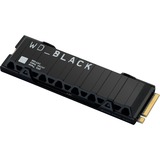 WD Black SN850X NVMe 2 TB SSD Zwart, PCIe 4.0 x4, NVMe, M.2 2280, Heatsink