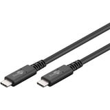 goobay USB-C 4.0 Gen 3.2 kabel Zwart, 1 meter