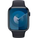 Apple Watch Series 9 smartwatch Donkerblauw/donkerblauw, Aluminium, 45 mm, Sportbandje (M/L), GPS + Cellular