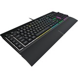 Corsair K55 RGB PRO, gaming toetsenbord Zwart, BE Lay-out, Membraan, RGB leds