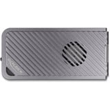 DeLOCK Externe M.2 NVMe SSD gaming behuizing USB-C 40 Gbps met RGB externe behuizing Grijs, met ventilator
