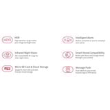 Foscam Foscam SD4H, 2K/4MP Dual-Band WiFi Wh beveiligingscamera Wit