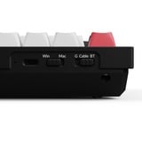 Keychron Q1 HE-H1Z QMK RGB mechanisch toetsenbord Zwart, BE lay-out (AZERTY), Gateron Double-Rail Magnetic Nebula, 75%, Hot-swappable, Bluetooth, 2.4GHz