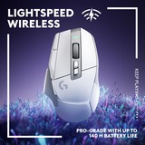 Logitech G502 X LIGHTSPEED Wireless gaming muis Wit, 100 - 25.600 dpi, RGB leds