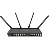 MikroTik RB4011iGS+5HacQ2HnD-IN router Zwart, Annapurna Alpine AL21400 CPU, SFP+, Wi-Fi 5