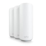 Netgear Orbi 370 WiFi Mesh Systeem, Dual-Band WiFi 7-Mesh Systeem, 3 stuks mesh router Wit, 1x Orbi WiFi 7-router (RBE371), 2x Orbi WiFi 7-satellieten (RBE370)