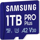 SAMSUNG PRO Plus 1 TB microSDXC geheugenkaart Blauw, UHS-I U3, Class 10, V30, A2