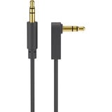 goobay 3,5 mm stereo jack naar 3,5 mm stereo jack 90° kabel Zwart, 1 meter