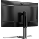 AOC U32U3CV 31.5" 4K UHD monitor Zwart/zilver, HDMI, DisplayPort, USB-hub, LAN, Audio