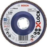 Bosch X-LOCK Lamellenschijf BfM,125mm,K120 slijpschijf 