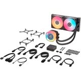 Corsair iCUE LINK TITAN 240 RX LCD RGB waterkoeling Zwart, 4-pins PWM fan-connector