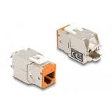 DeLOCK Keystone Module RJ45 Jack naar LSA Cat 6a toolfree, 8 stuks Meerkleurig