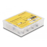 DeLOCK RJ45 Jack naar LSA Cat 6a toolfree keystone module Meerkleurig, 8 stuks