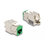 DeLOCK RJ45 Jack naar LSA Cat 6a toolfree keystone module Meerkleurig, 8 stuks