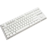 Ducky One 3 RGB TKL White, gaming toetsenbord Wit/zilver, BE Lay-out, Cherry MX RGB Red, RGB leds, TKL, ABS