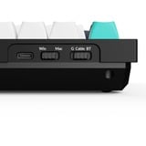 Keychron Q6 Max-M3Z QMK, toetsenbord Zwart, BE lay-out (AZERTY), Gateron Jupiter Brown, RGB leds, Hot-swappable, Bluetooth, 2.4GHz