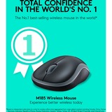 Logitech Wireless Mouse M185 Grijs, Retail