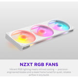 NZXT F360 RGB case fans Wit, 3 stuks, 360 x 120 x 25 mm, PWM