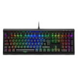 Sharkoon SKILLER SGK40 RGB mechanisch gaming toetsenbord Zwart, BE lay-out (AZERTY), Huano Red, 100%, RGB leds