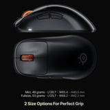 SteelSeries Rival Pro Mini gaming muis Zwart, 100 - 42.000 DPI, 8K, UWB / 6 GHz