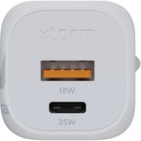 Xtorm 35W GaN² Ultra wandoplader Wit