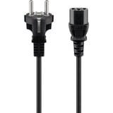 goobay Eurostekker > C13 kabel Zwart, 5 meter